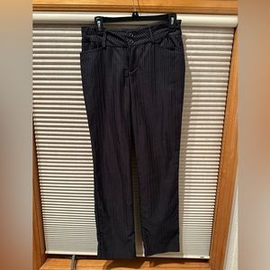 Woman’s stripped suit pants